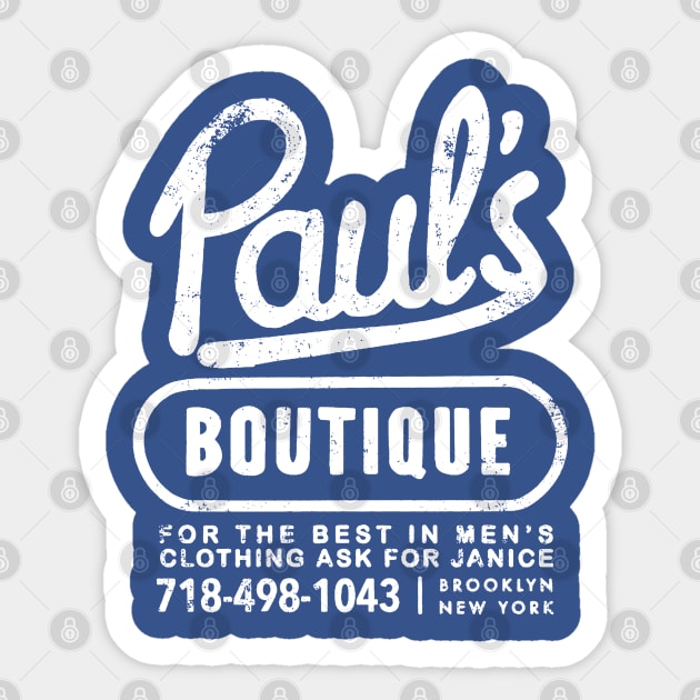 Pauls Boutique Distressed Sticker by Shirleyy Shop Arts